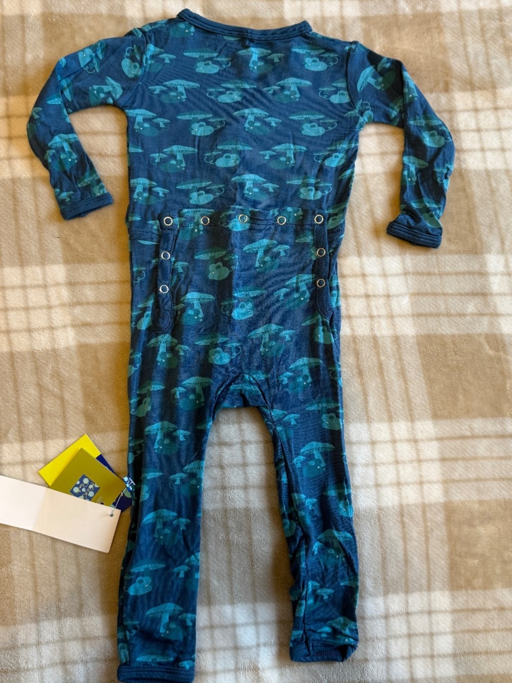 Kickee Pants Coverall- Twilight Field Mouse- Size 9-12 Months